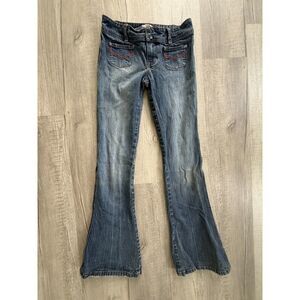 Vintage RARE abercrombie 14 stretch flare low rise